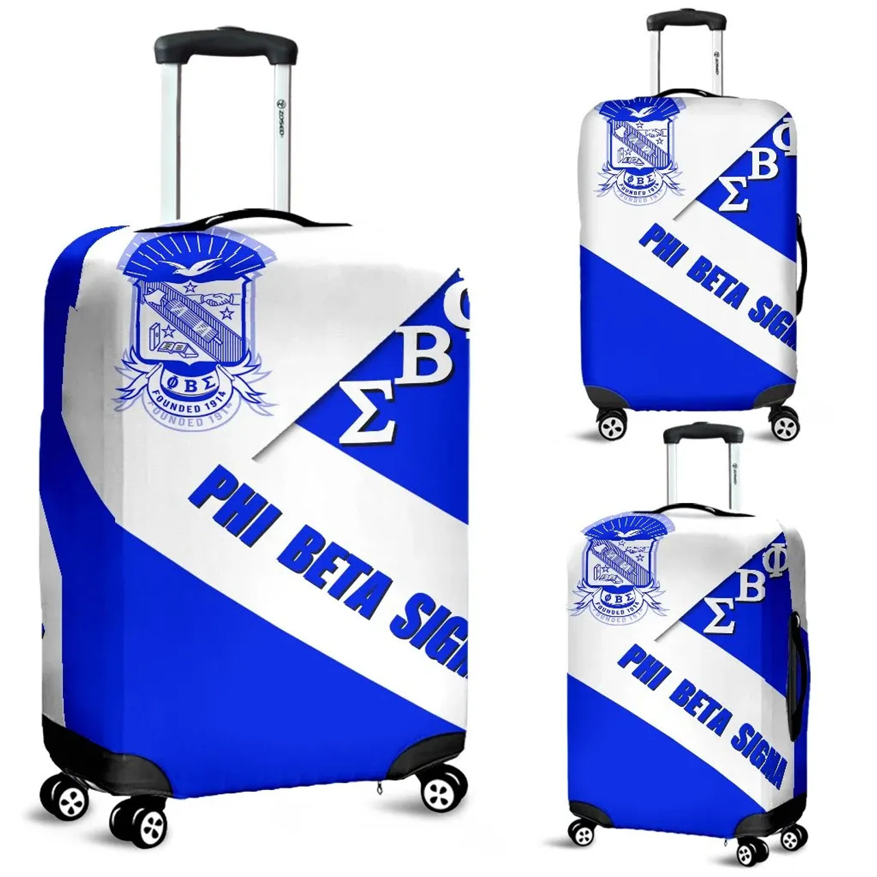 Phi Beta Sigma Luggage Cover - Fraternity In Me Luggage Cover