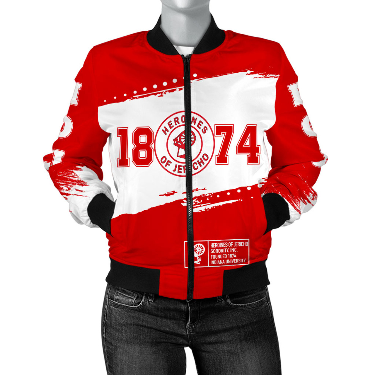 Heroines of Jericho Bomber Jacket Indiana University