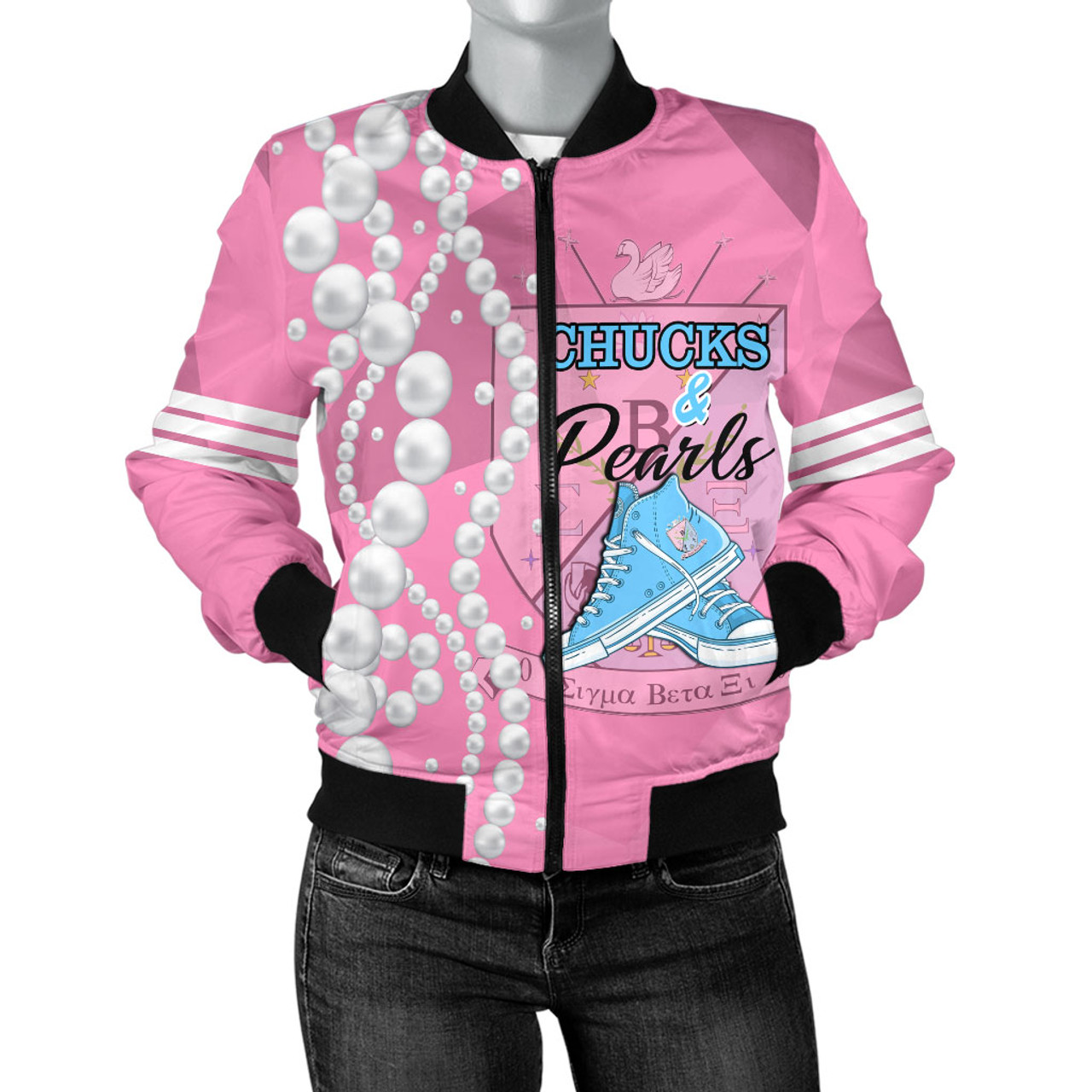 Sigma Beta Xi Bomber Jacket Chuck And Pearl