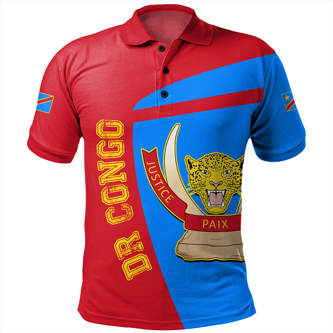 Democratic Republic Of The Congo Polo Shirt Half Concept