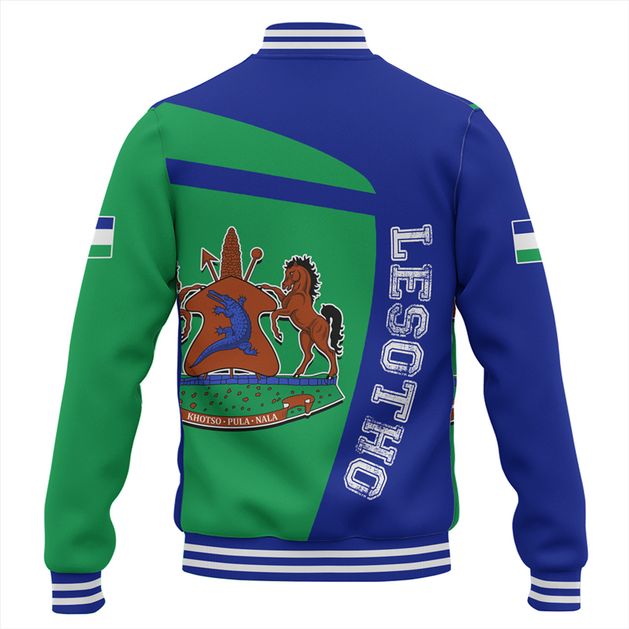 Lesotho Baseball Jacket Half Concept