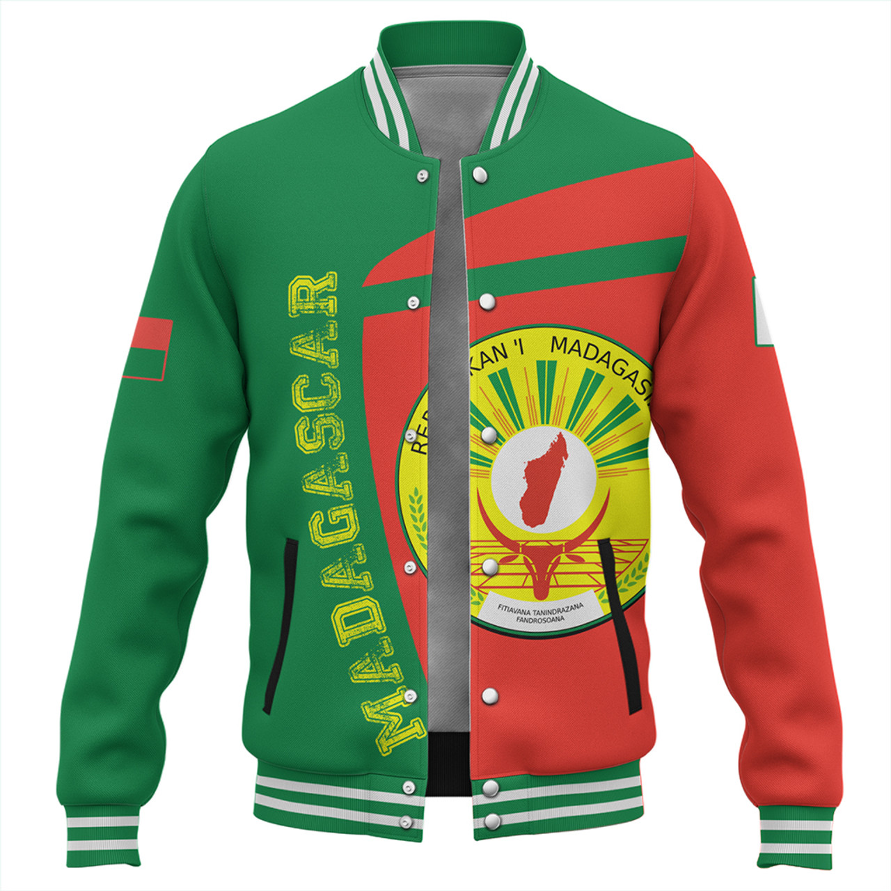 Madagascar Baseball Jacket Half Concept