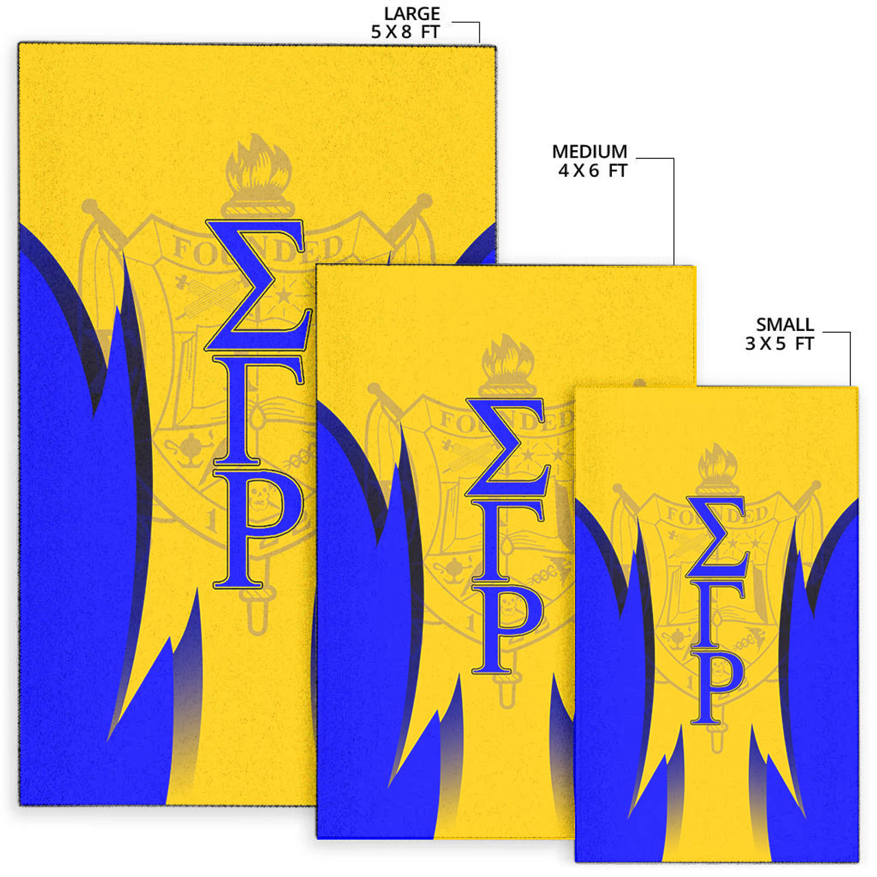 Sigma Gamma Rho Area Rug - Sorority Limited Version Area Rug