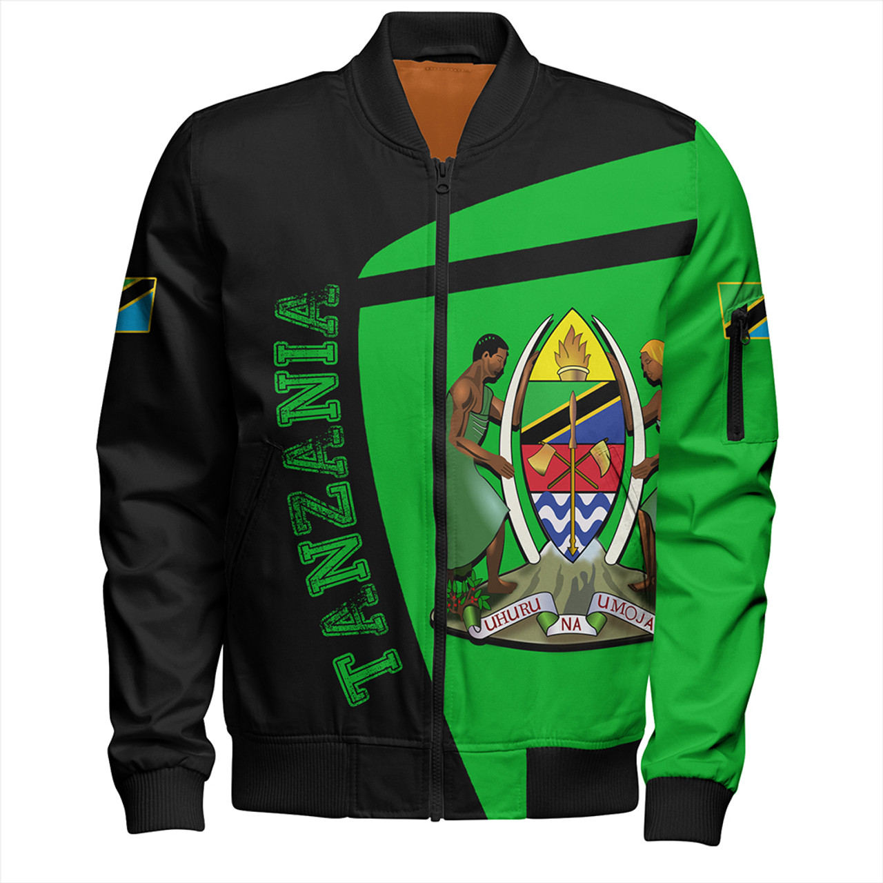 Tanzania Zipper Bomber Jacket Half Concept