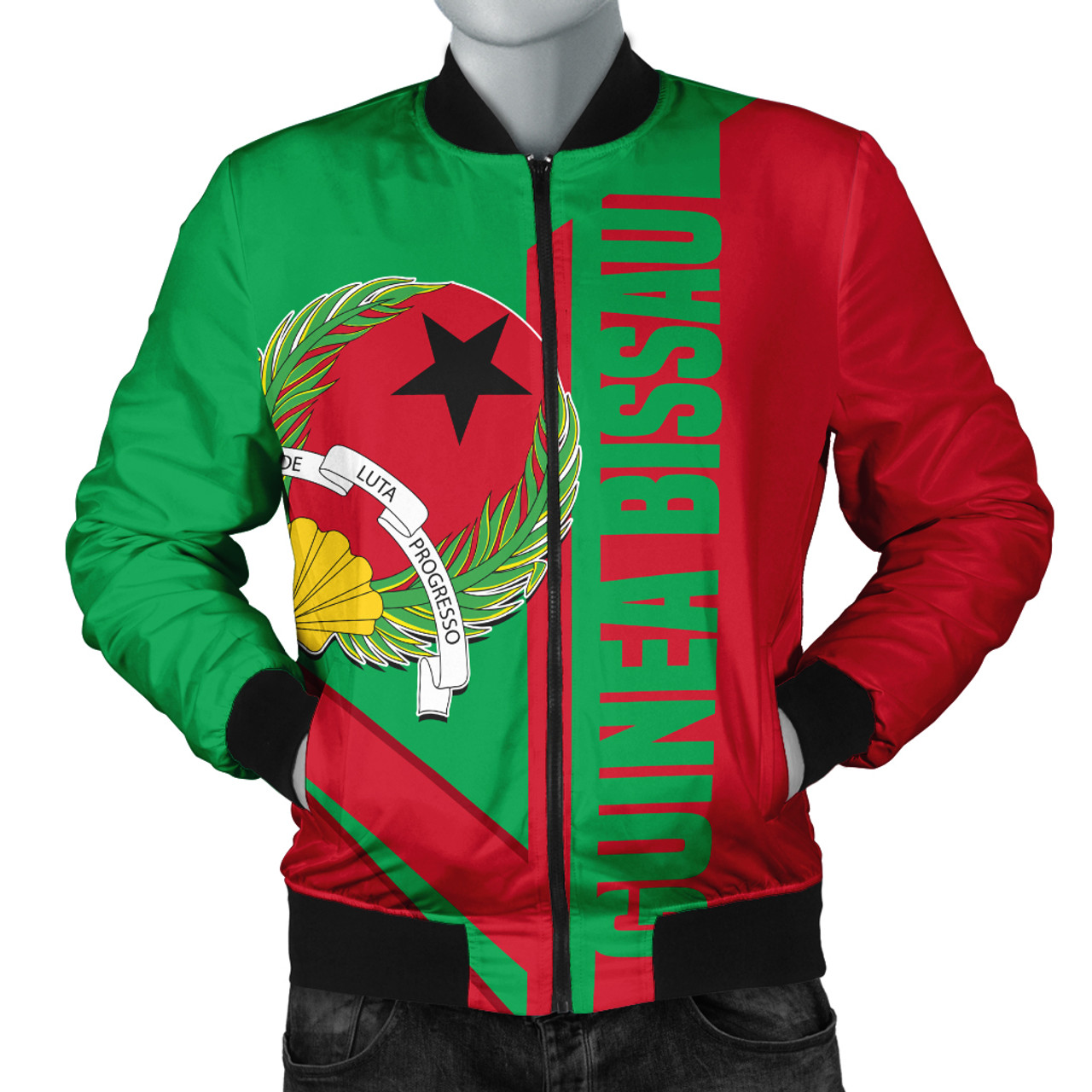 Guinea Bissau Bomber Jacket Casual Style