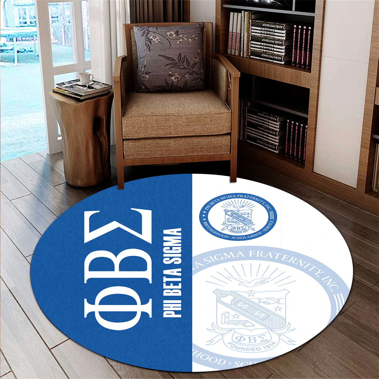 Phi Beta Sigma Round Rug - Fraternity  Round Rug