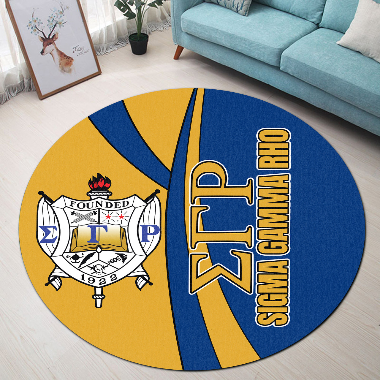 Sigma Gamma Rho Round Rug - Sorority Proud to Be Round Rug