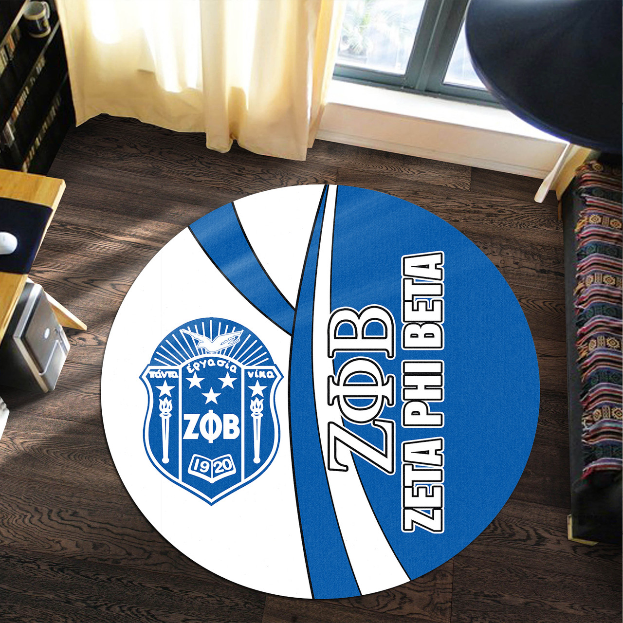 Zeta Phi Beta Round Rug - Sorority Proud to Be Round Rug