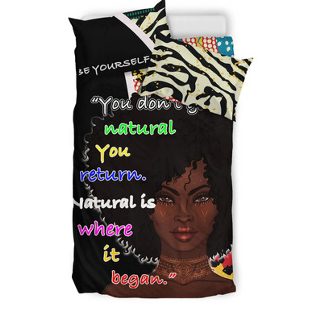 African Bedding Set African Patterns A Natural Women Bedding Set