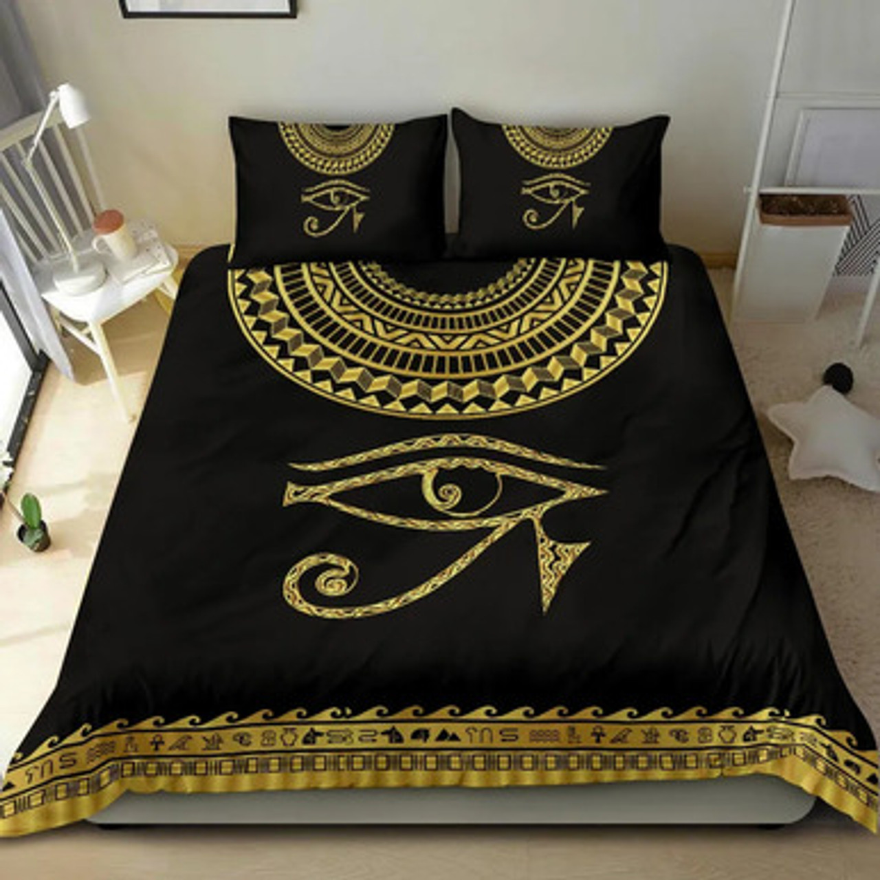 Egyptian Bedding Set - African Patterns Horus Egypt Bedding Set