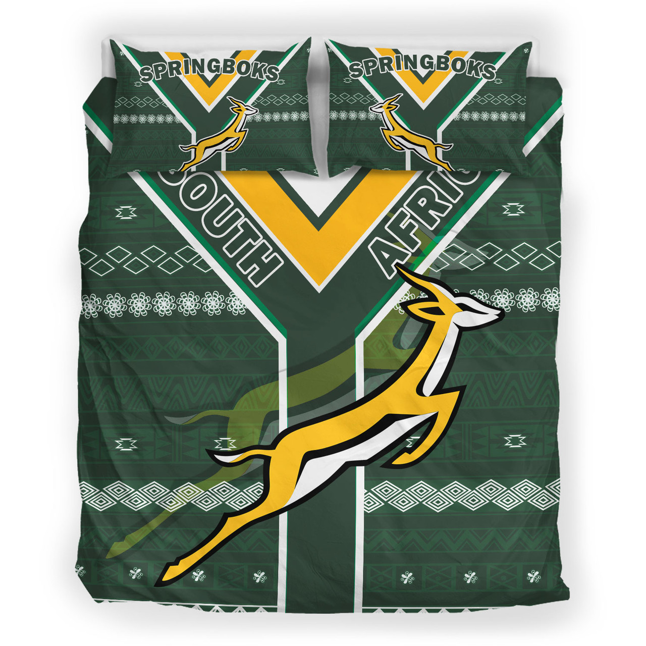 South Africa Bedding Set - African Patterns Springboks Forever Style Bedding Set