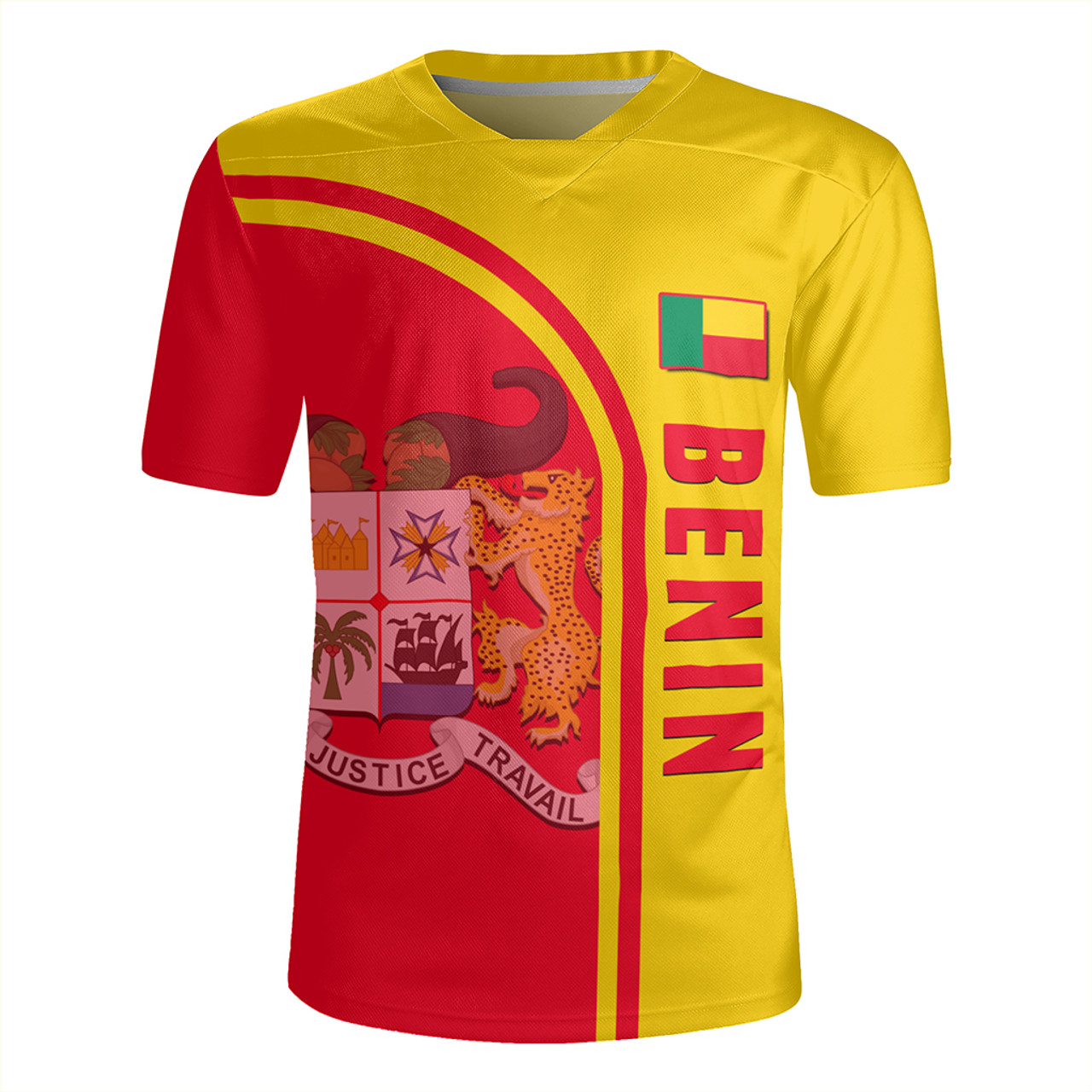 Benin Rugby Jersey Custom In My Heart