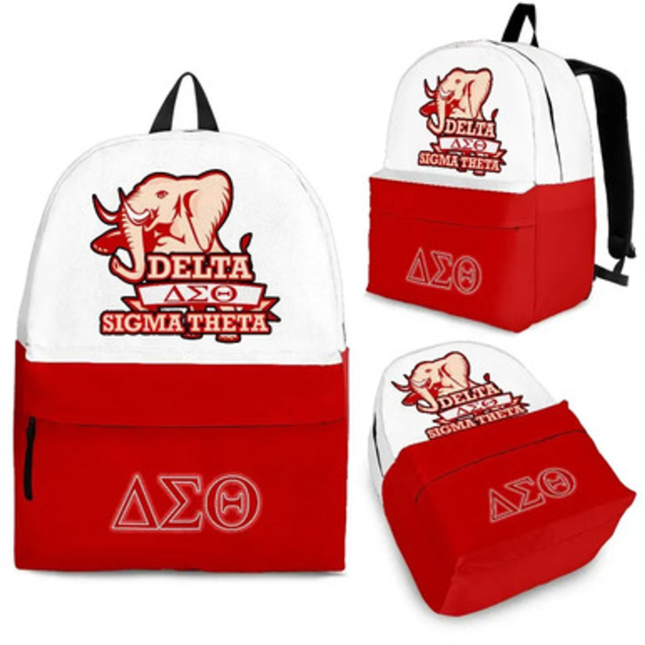 Delta Sigma Theta Backpack - Sorority Elephant Logo Backpack