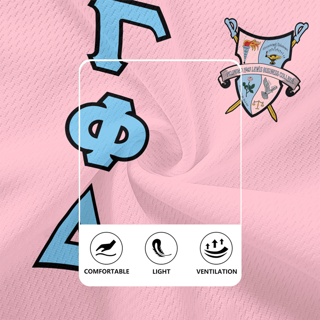 Gamma Phi Delta Rugby Jersey Custom Sorority Chapter Style Color