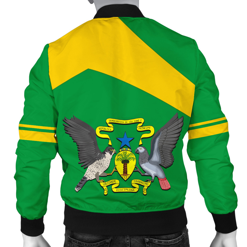 Sea Turtle Sao Tome and Principe Bomber Jacket Ocean Tide and Tropical Palm TS04 main image 0