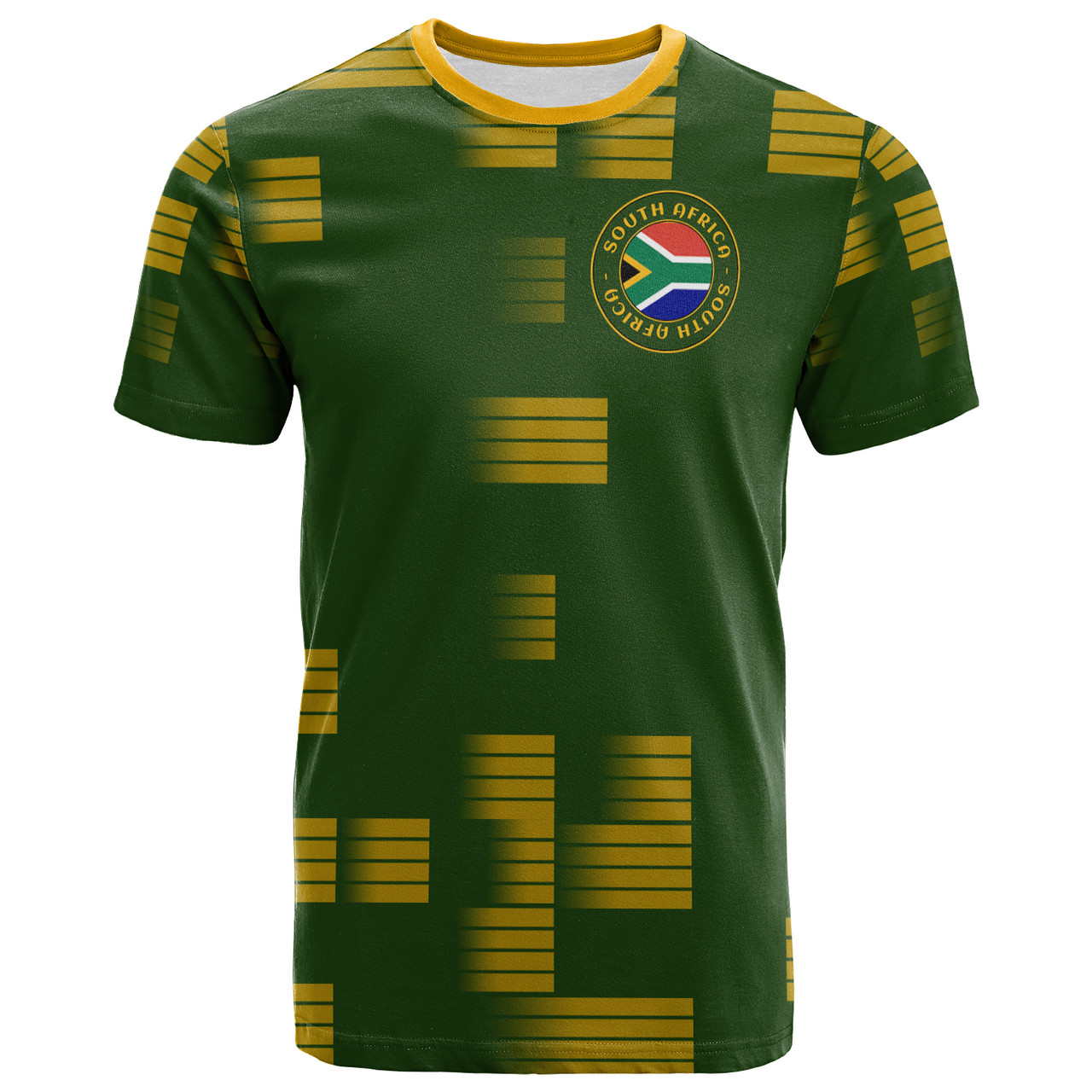 South Africa Rugby Ball Fire Style T-Shirt