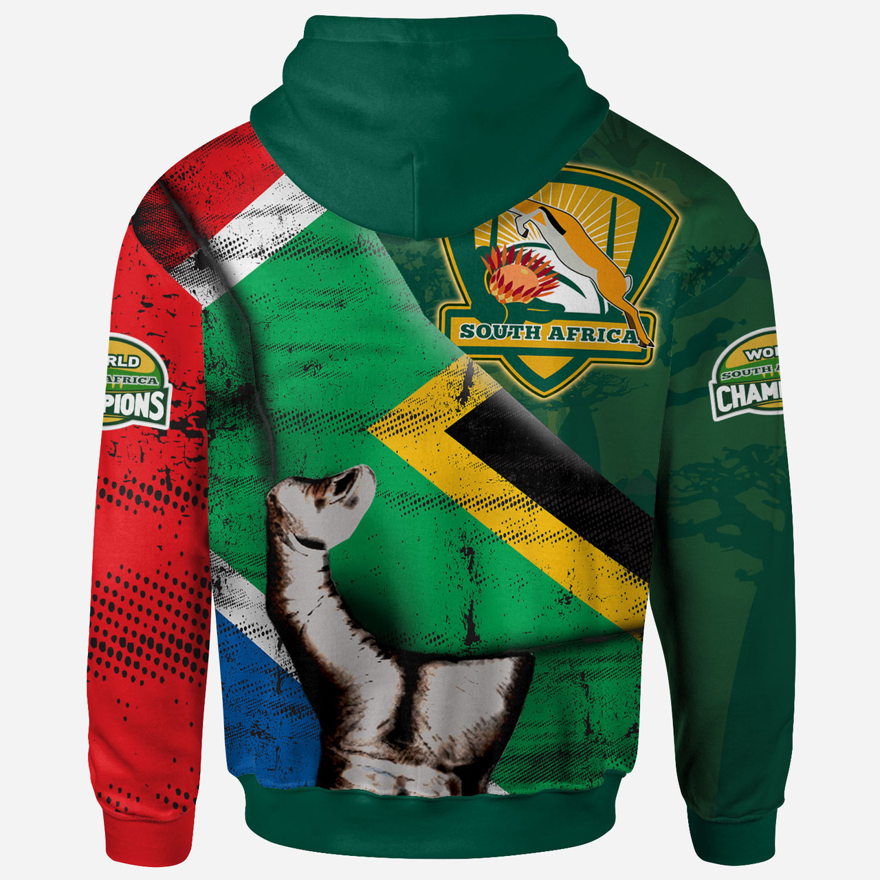 South Africa Springbok Rugby Bloods In My Veins Patronage Hoodie