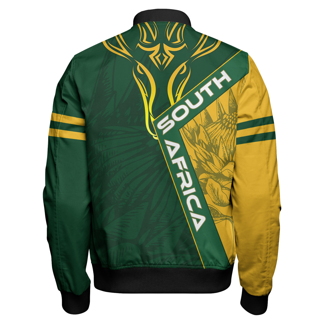 South Africa Rugby Springboks Zipper Bomber Jacket