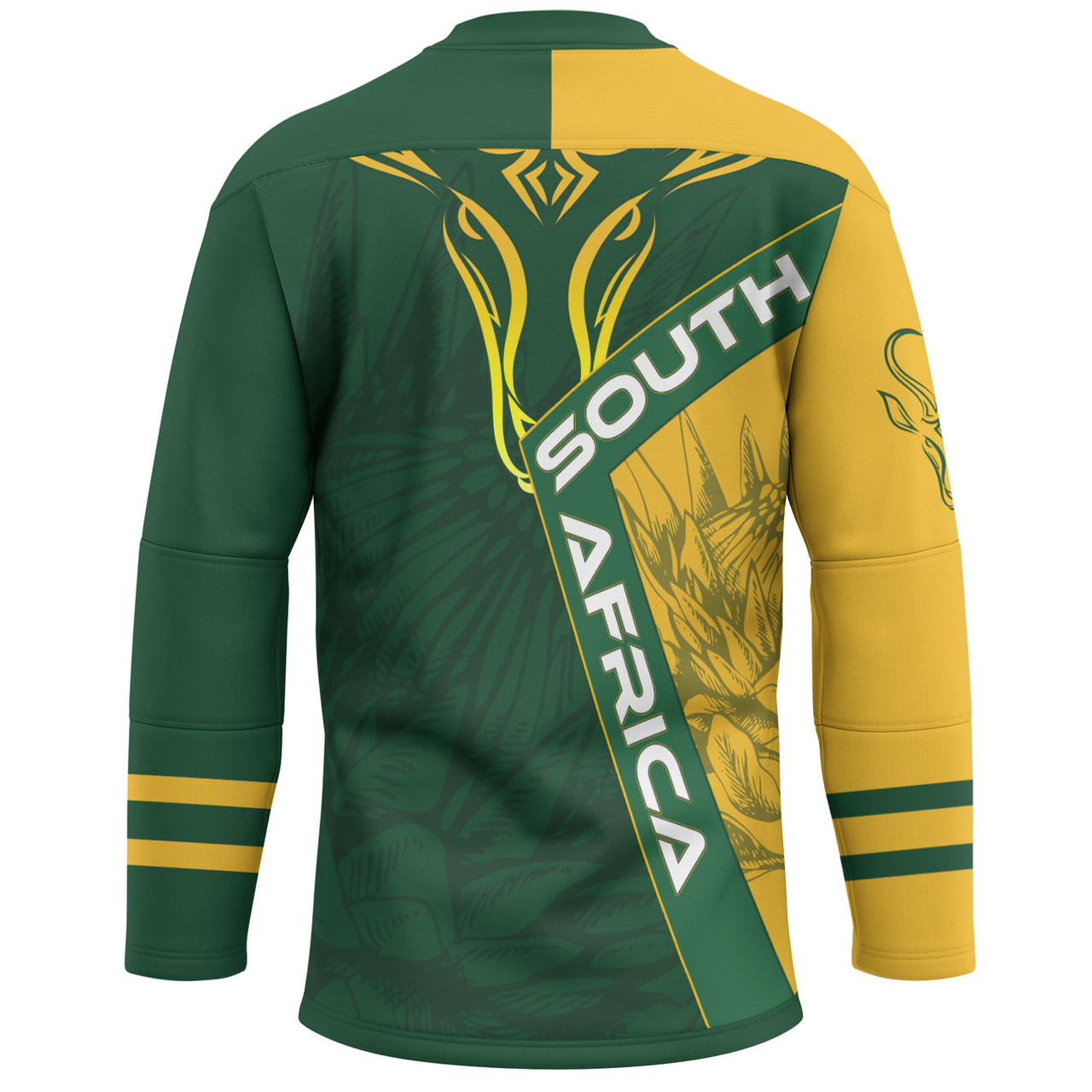 South Africa Hockey Jersey - South Africa Rugby Springboks Hockey Jersey 1