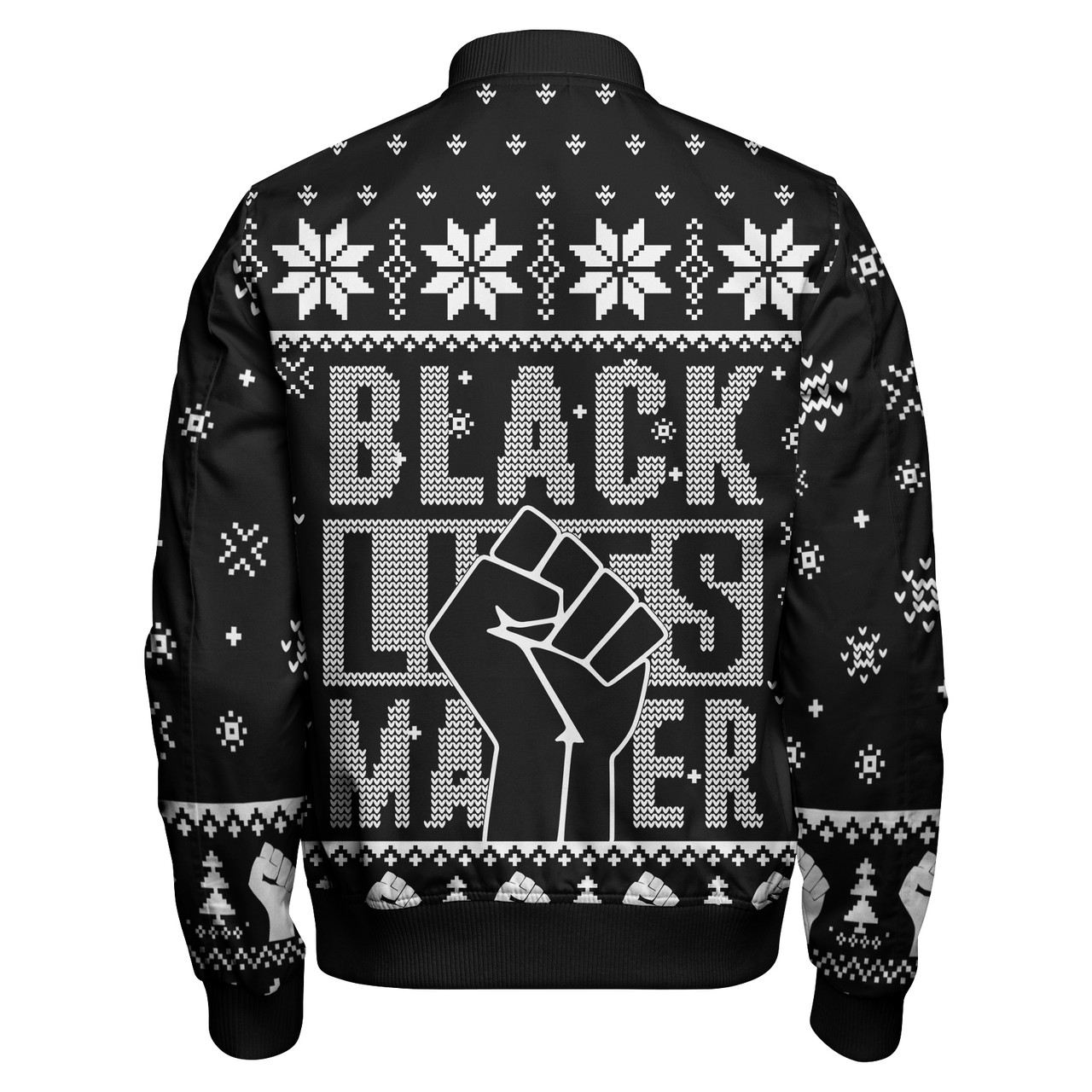 African Zipper Bomber Jacket - BLM Christmas Style Zipper Bomber Jacket