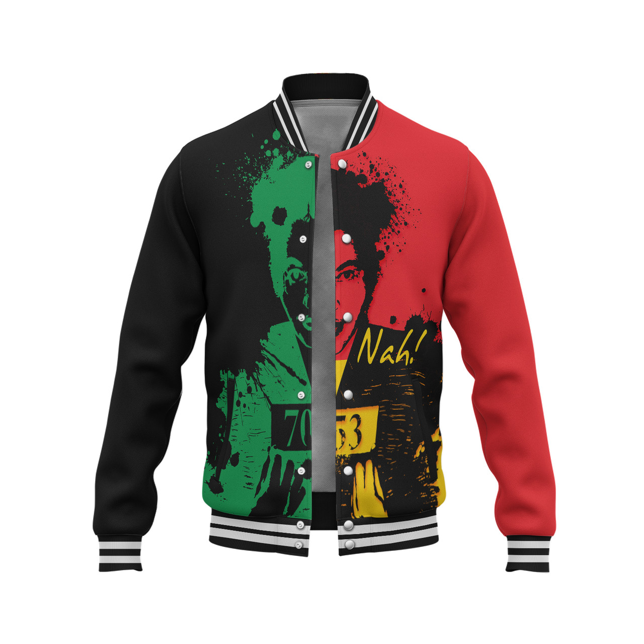 Black History Baseball Jacket  - Rosa Parks Nah Baseball Jacket