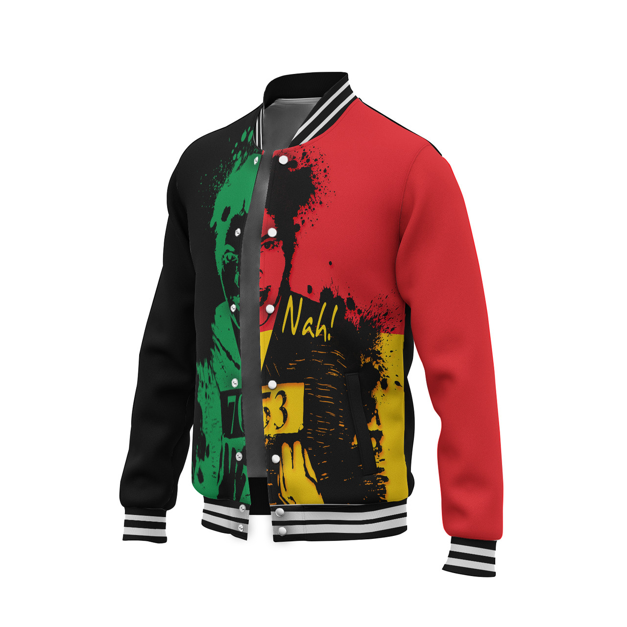 Black History Baseball Jacket  - Rosa Parks Nah Baseball Jacket