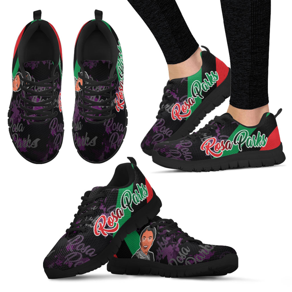 Black History Month Sneakers - Rosa Parks Civil Rights Leader With Pan ...