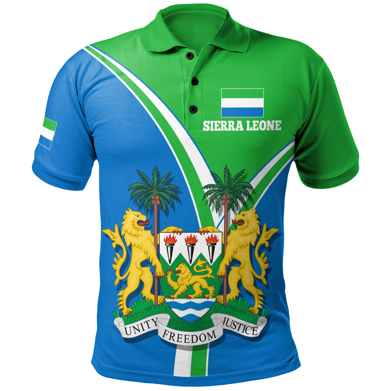 Sierra Leone Polo Shirt - Sierra Leone In Me Polo Shirt