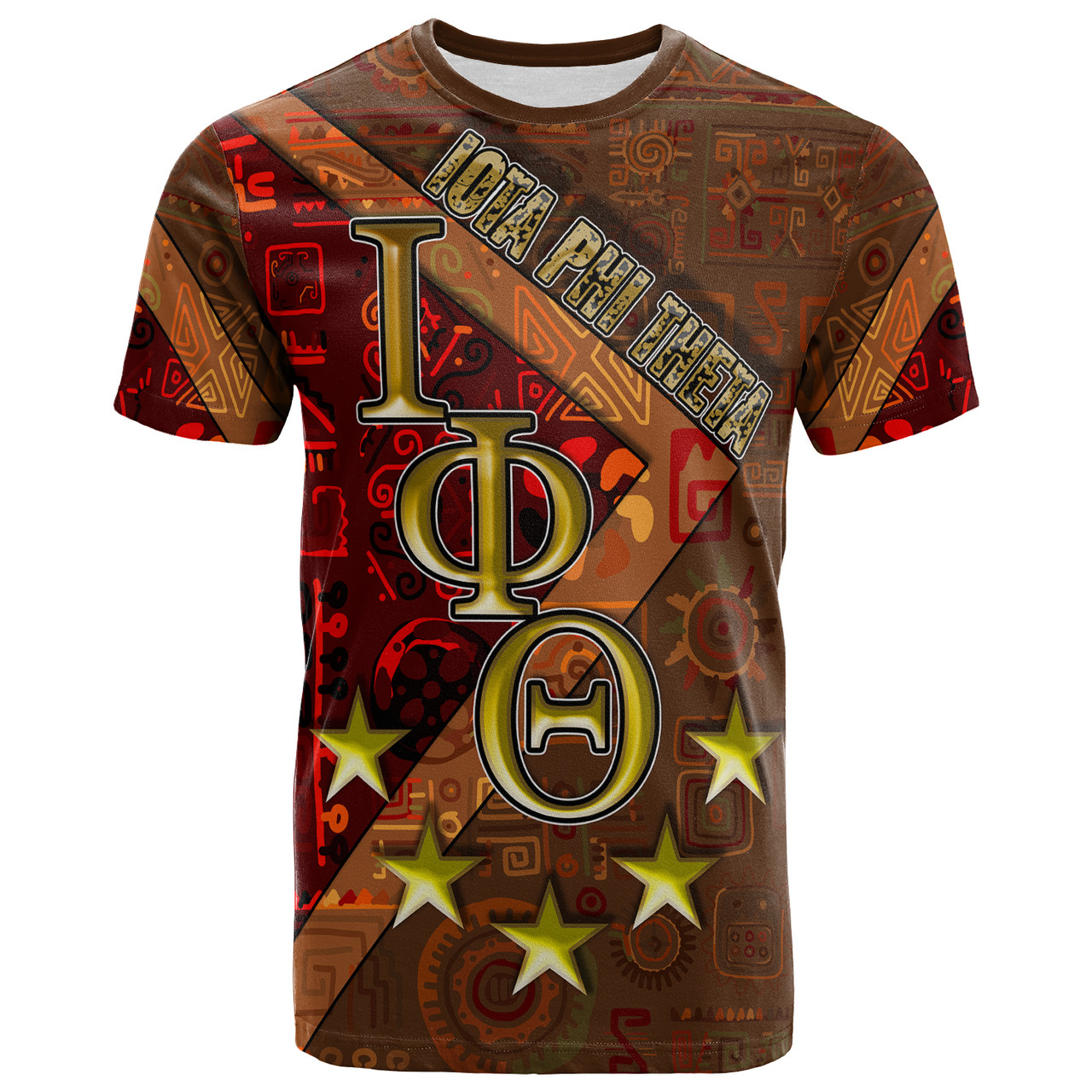 Iota Phi Theta T- Shirt - Iota Phi Theta Fraternity With Stars T- Shirt