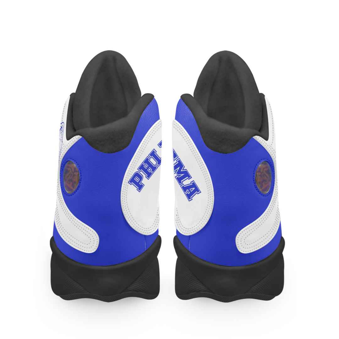 Phi Beta Sigma High Top Basketball Shoes J 13 - Fraternity Dove With Hand Gesture High Top Sneakers J 13