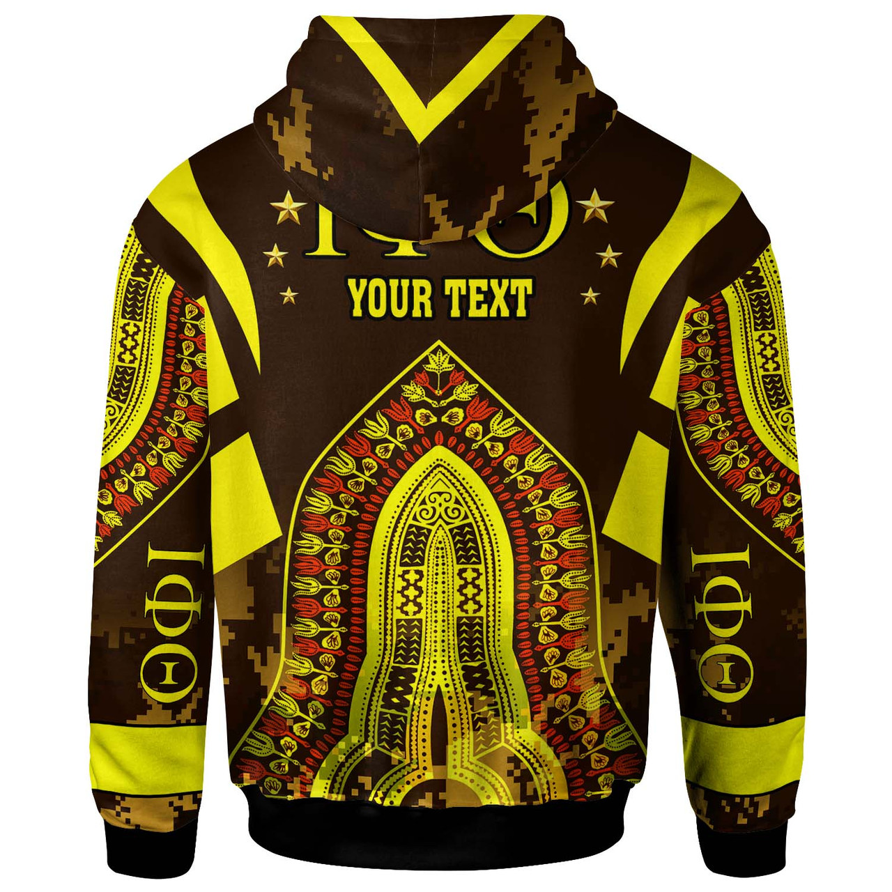 Iota Phi Theta Hoodie - Custom Iota Phi Theta Fraternity Dashiki Culture Camouflage Patterns Hoodie