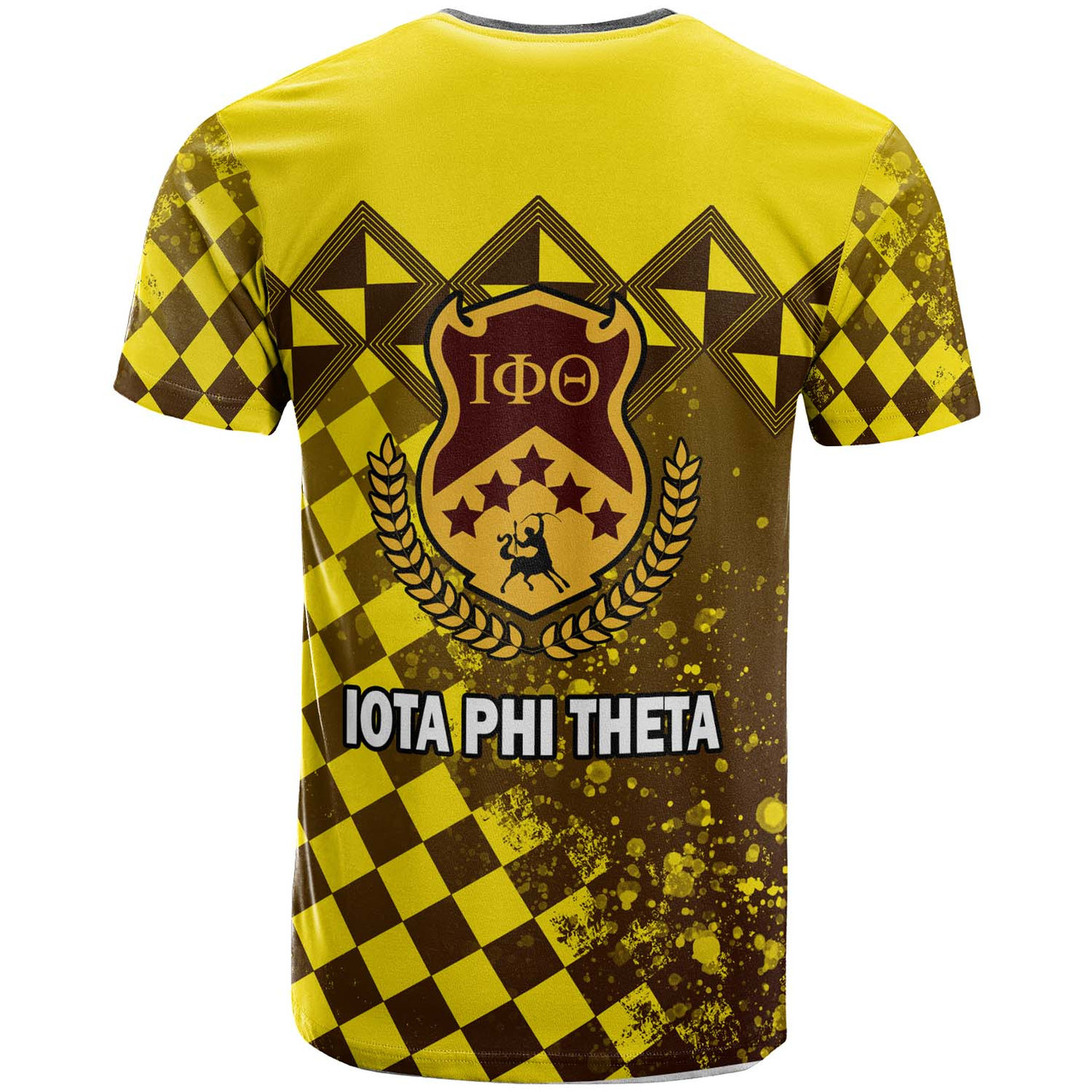 Iota Phi Theta T-shirt - Fraternity Iota Phi Theta Centaur Checkered Patterns T-shirt