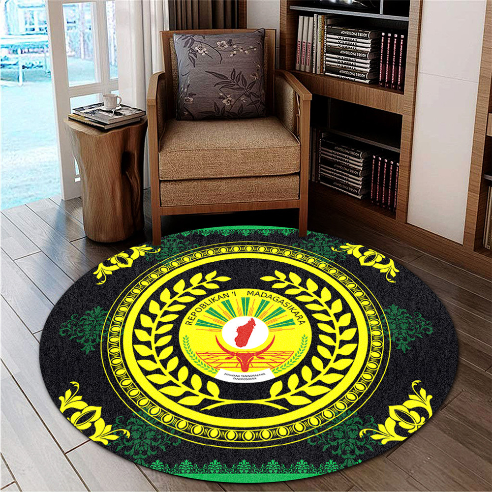 Madagascar Round Rug Floral Circle