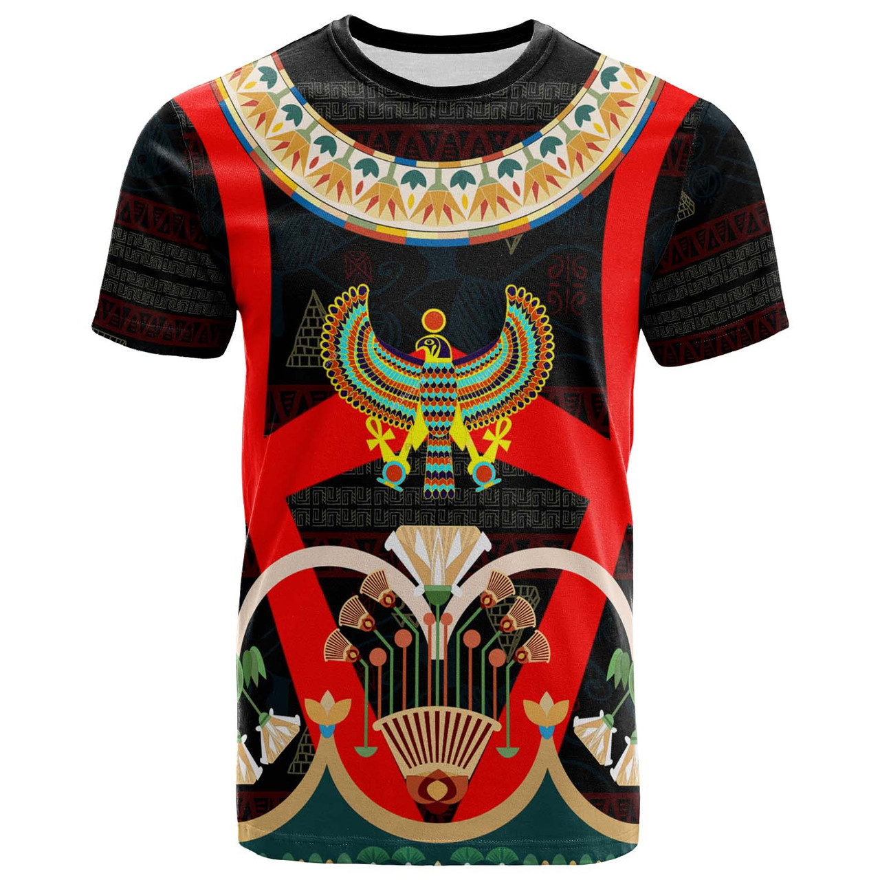 Egyptian T-shirt - Ancient Egypt Hyeroglyphs Pattern T-shirt