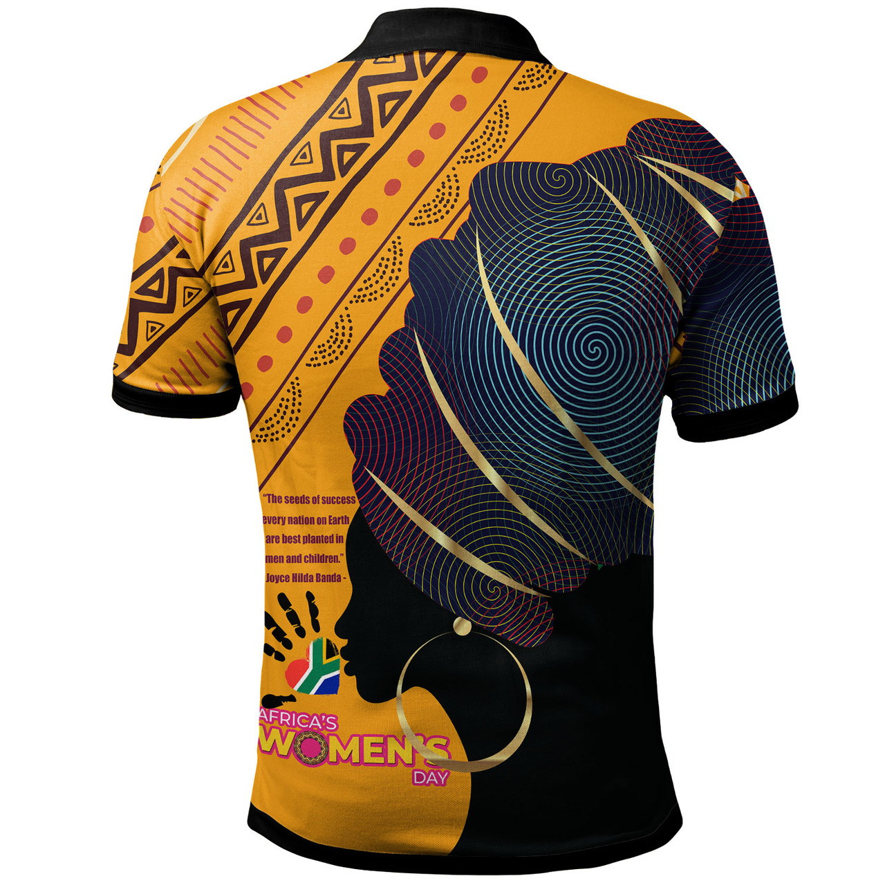 African Polo Shirt - Happy Pan-African Women&rsquo;s Day With African