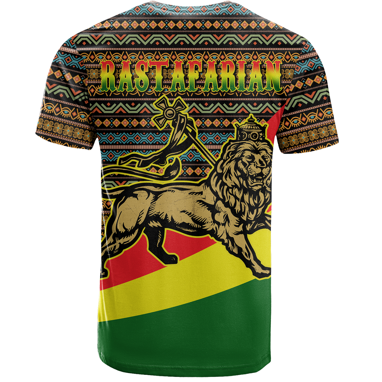 Ethiopia T-Shirt Adinkra Rastafarian King Reggae