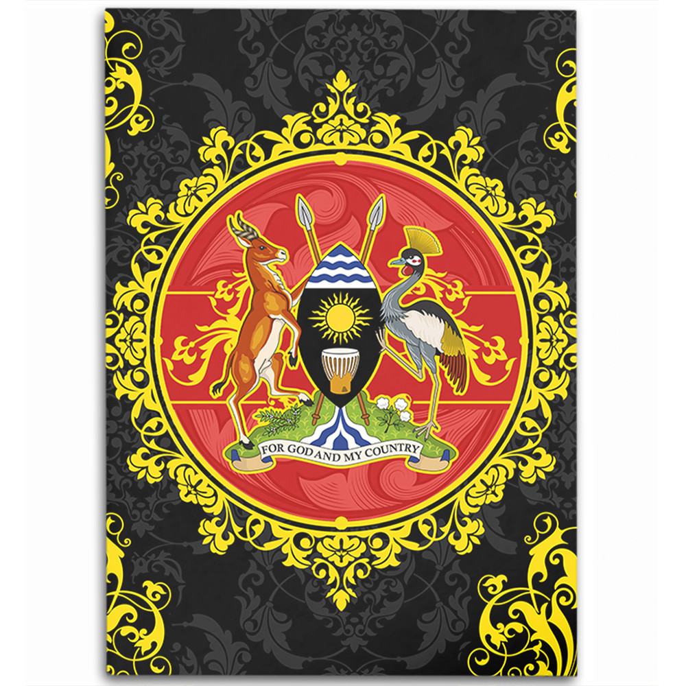 Uganda Area Rug Floral Frame