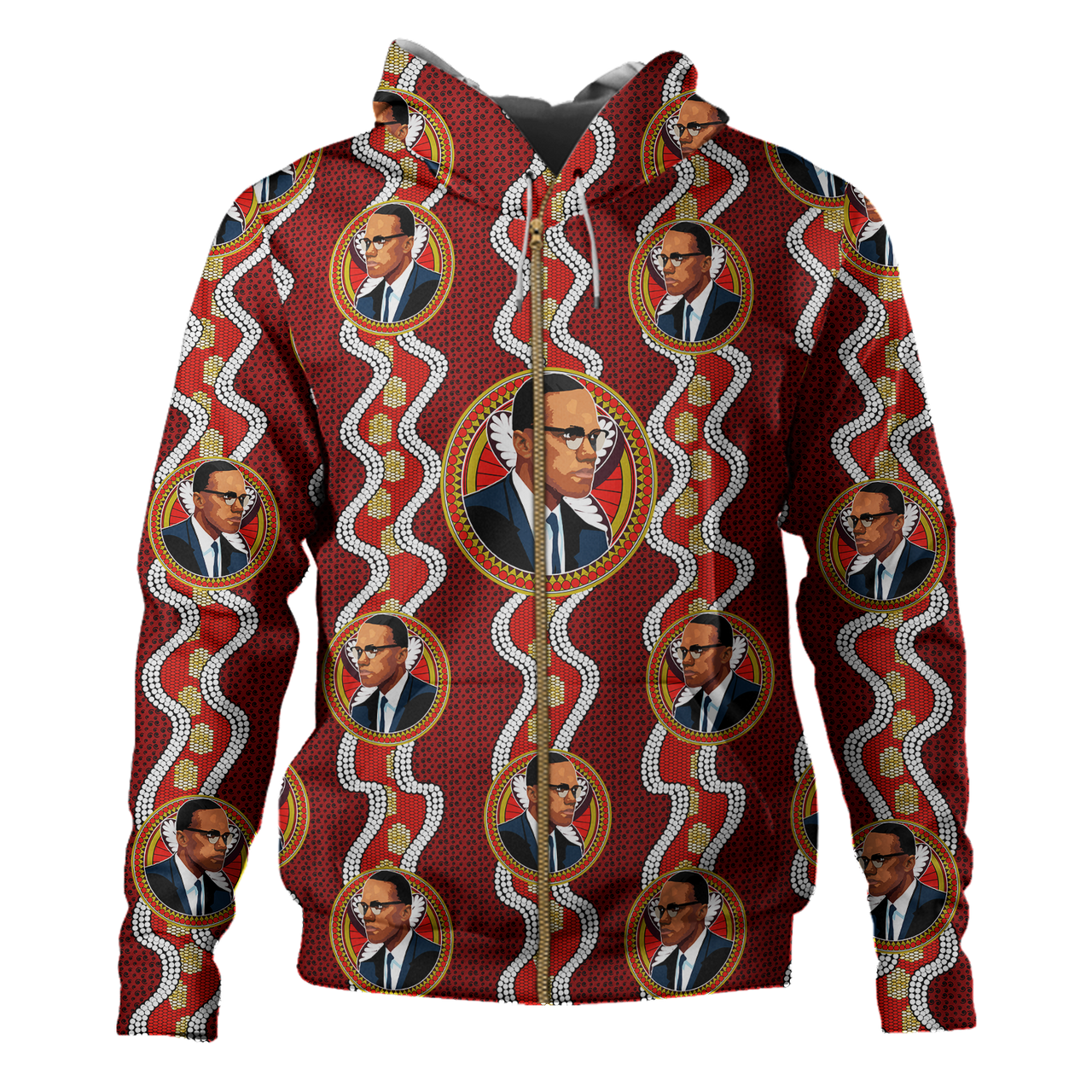 Africa Hoodie Malcolm X Fabric