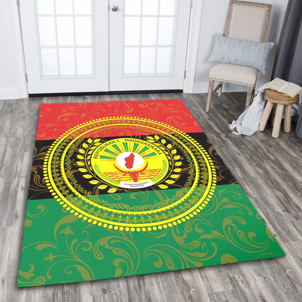 Madagascar Area Rug Pan Africa With Coat Of Arms