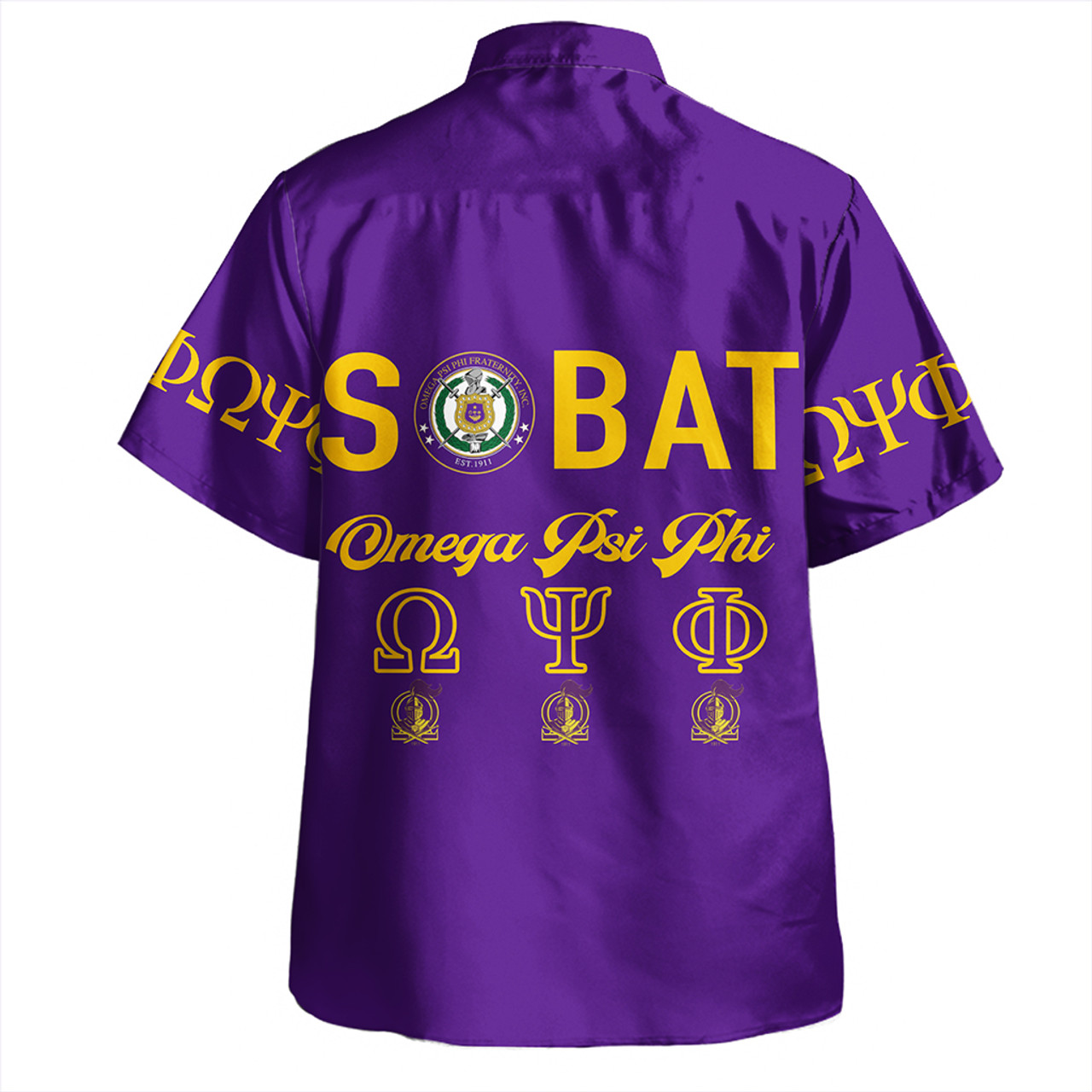 Omega Psi Phi Hawaiian Shirt Purple OPP Style