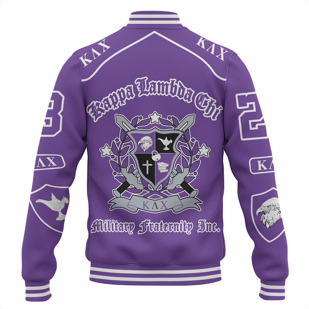 Kappa lambda chi baseball jacket military fraternity color