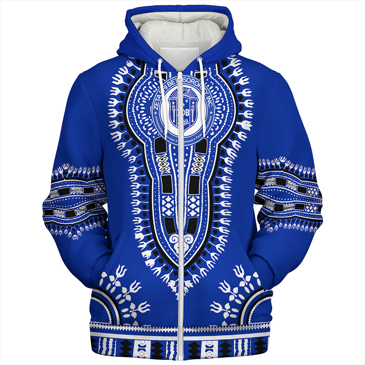 Zeta Phi Beta Sherpa Hoodie Dashiki