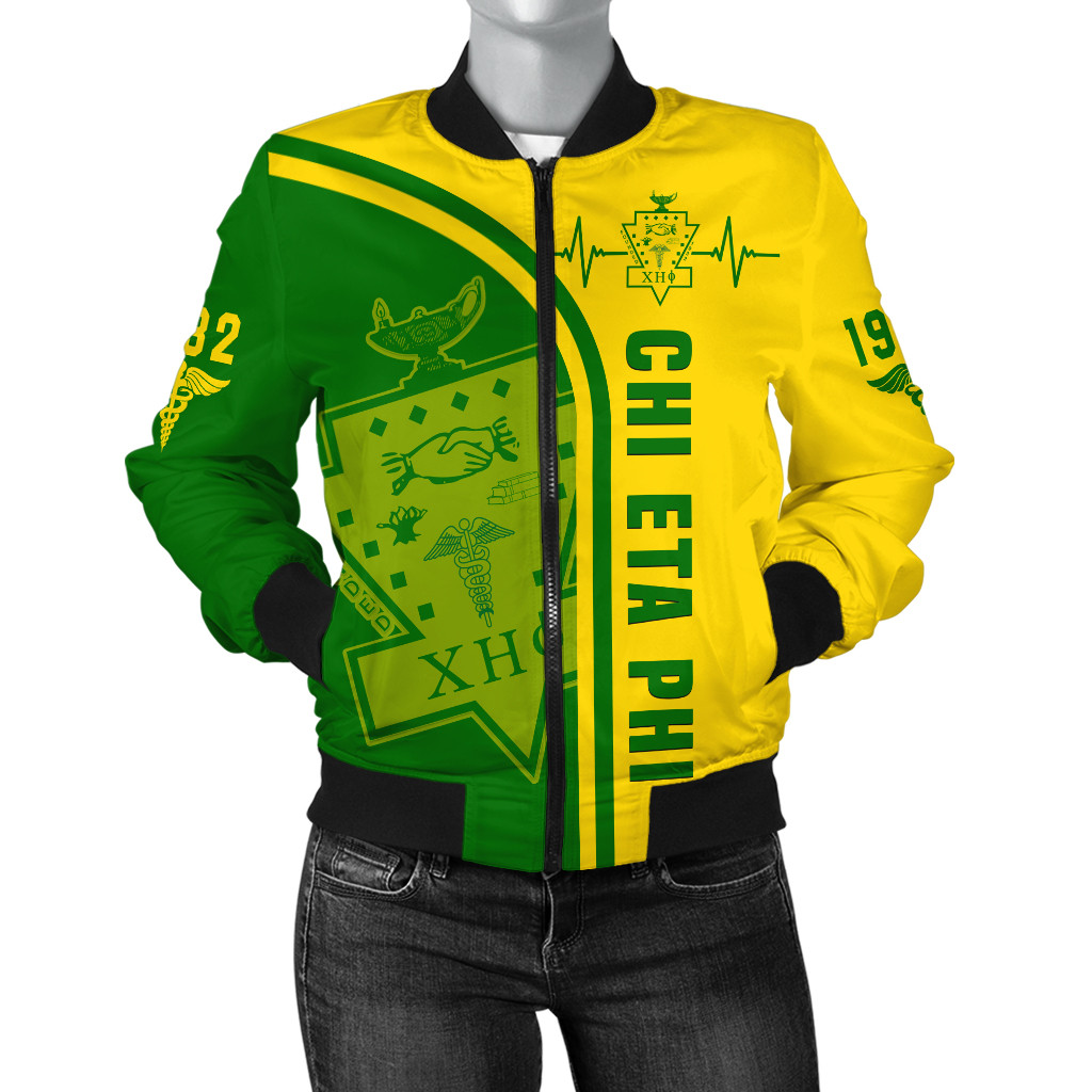 Chi Eta Phi Bomber Jacket Custom In My Heart