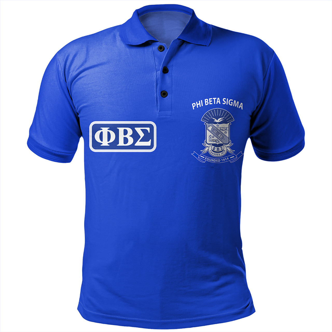 Phi Beta Sigma Polo Shirt Frat Inc 1914