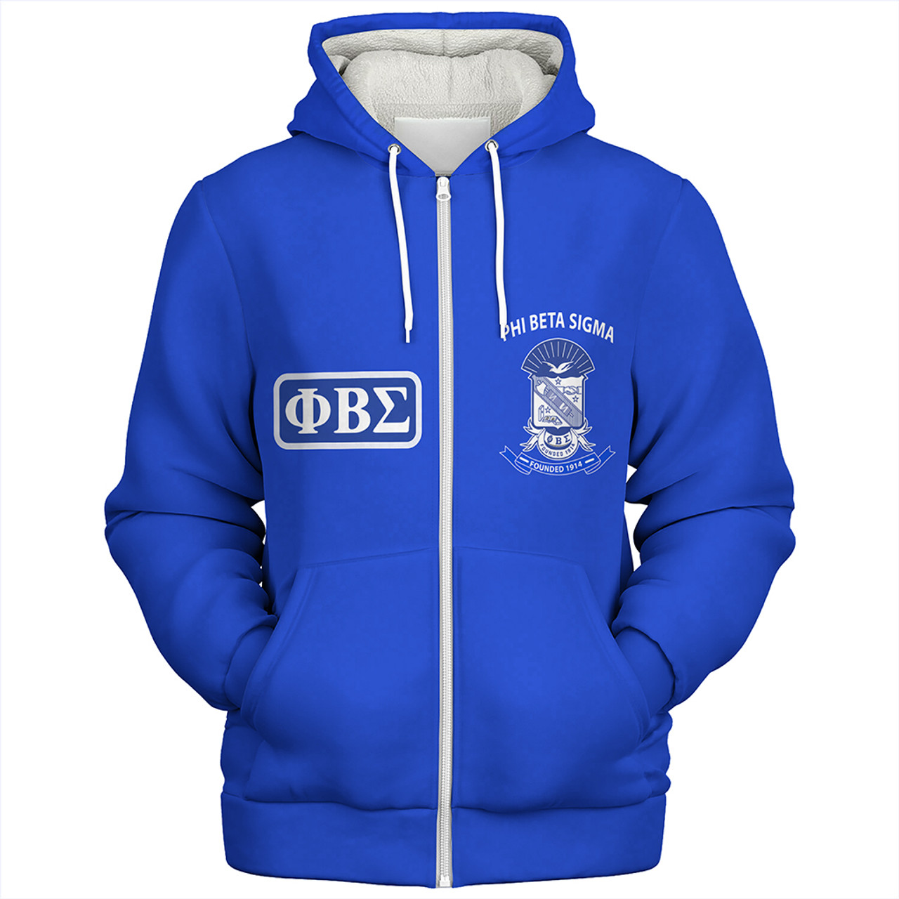 Phi Beta Sigma Sherpa Hoodie Frat Inc 1914