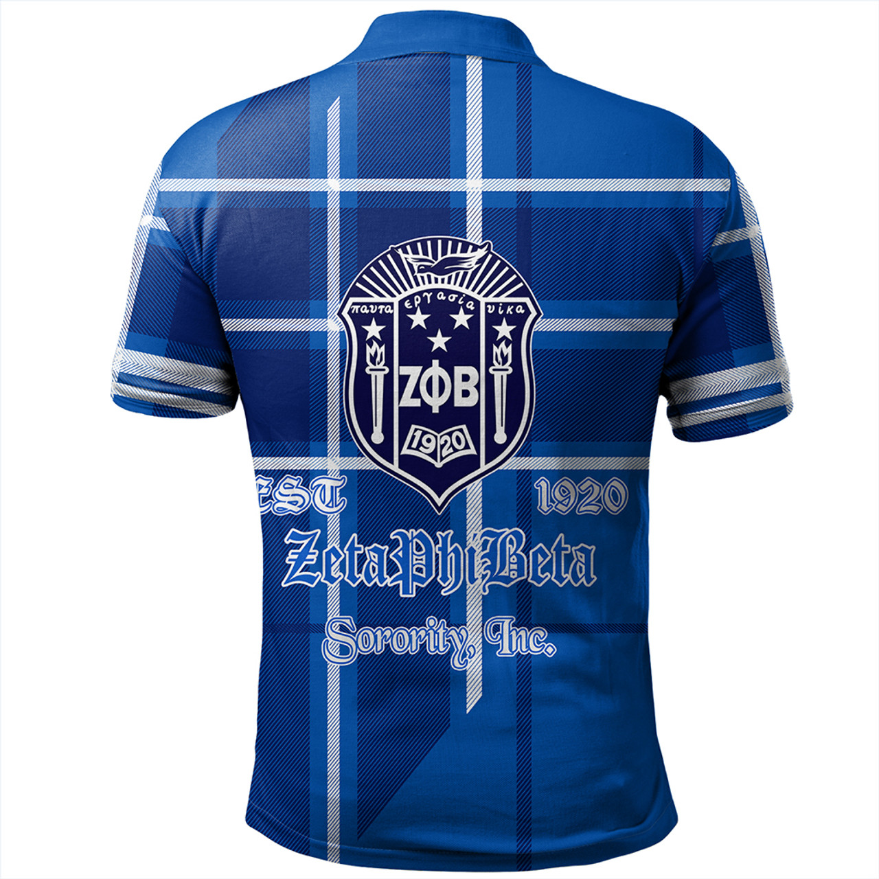 Zeta Phi Beta Polo Shirt Burberr Style