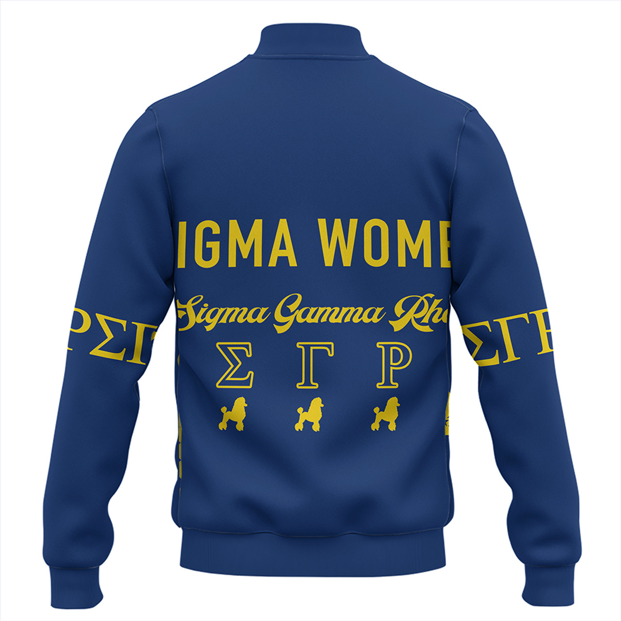 Sigma Gamma Rho Baseball Jacket Blue SGR Greek Life
