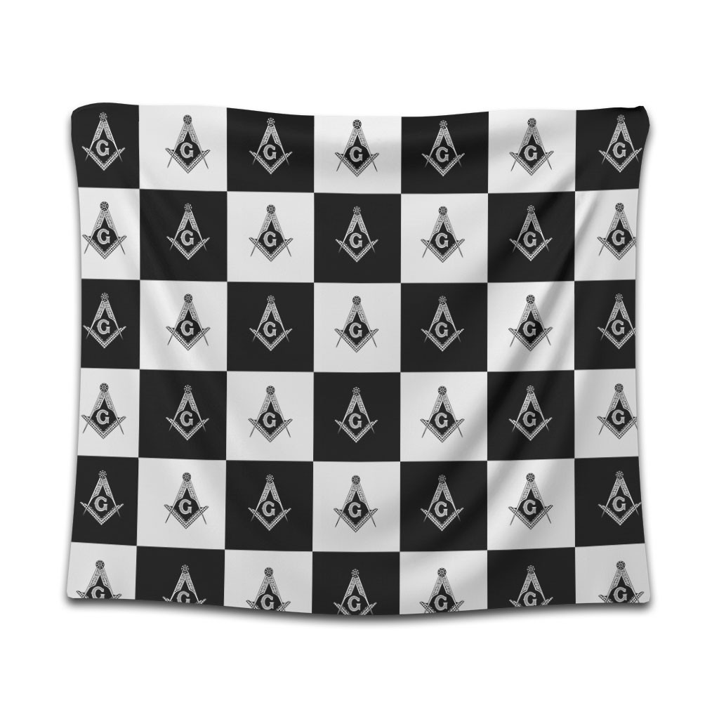 Prince Hall Freemasonry Tapestry PHA Masonic Check Caro Pattern