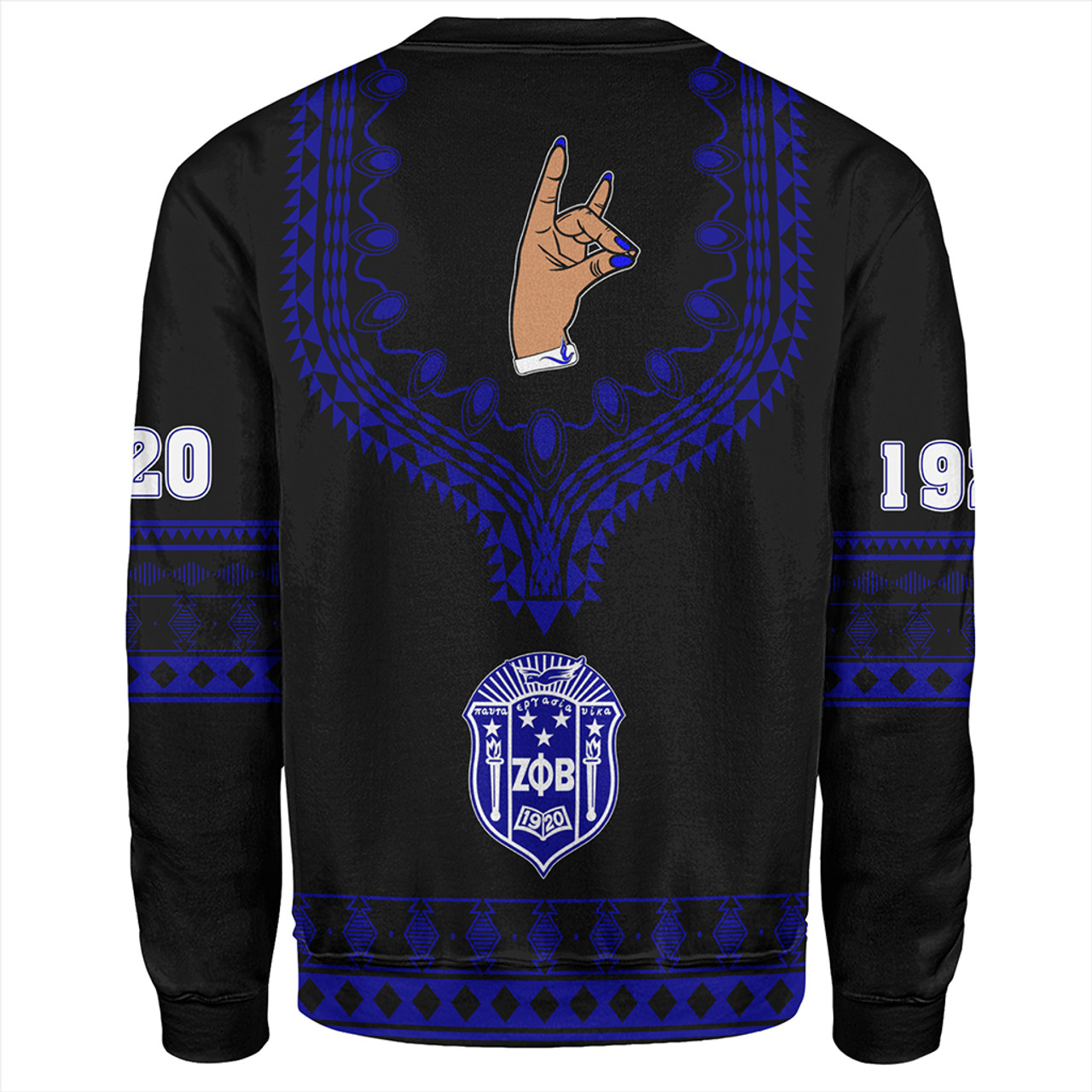 Zeta Phi Beta Sweatshirt Dashiki Alva Style
