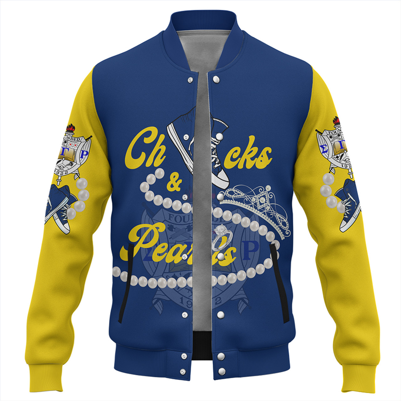 Sigma Gamma Rho Baseball Jacket Chuck And Pearls